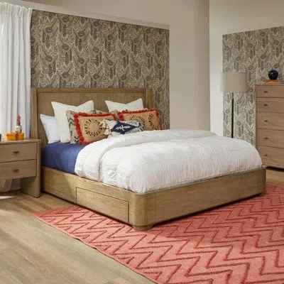 Flexsteel Haven Storage Bed In Brown