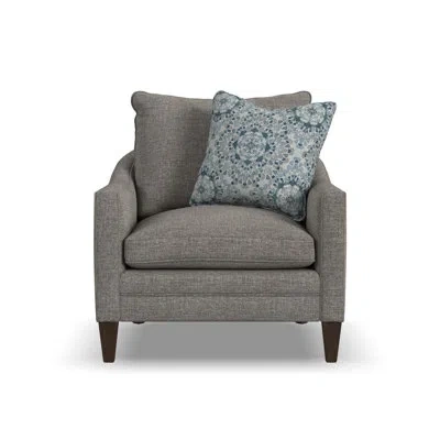 Flexsteel Helena Chair In Gray Polyester