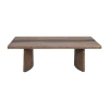 Flexsteel Lenora Rectangular Coffee Table With Two Ottomans In Brown;medium Wood