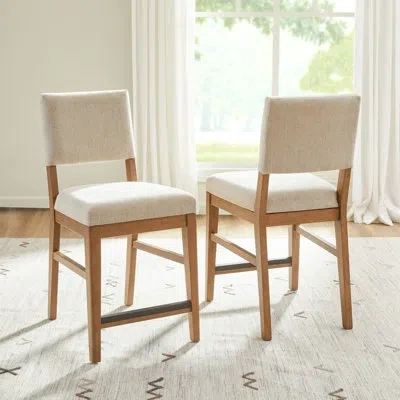 Flexsteel Millwork Counter Chairs (set Of 2) In Beige