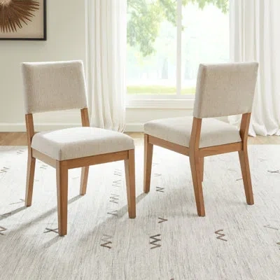 Flexsteel Millwork Dining Chairs (set Of 2) In Brown;beige;tan;oak Wood;natural Wood
