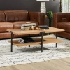 Flexsteel Millwork Rectangular Coffee Table In Brown