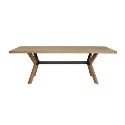 Flexsteel Millwork Rectangular Dining Table In Natural Wood