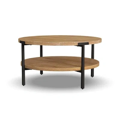 Flexsteel Millwork Round Coffee Table In Brown