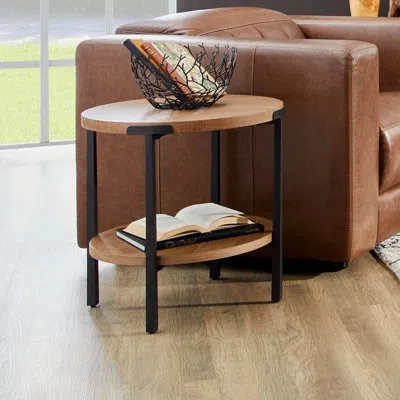 Flexsteel Millwork Solid Wood End Table In Natural Wood