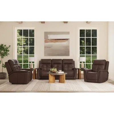 Flexsteel Ranger Power Reclining 3-piece Set In Dark Brown