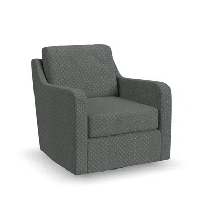 Flexsteel Saber Swivel Chair In Blue