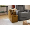 Flexsteel Sidekick Smart End Table In Medium Wood