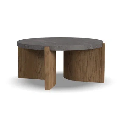 Flexsteel Solstice Round Coffee Table In Blue