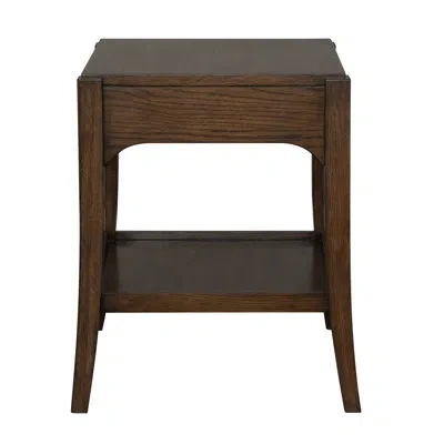 Flexsteel Sylvie Short Bunching Table In Brown;dark Brown Wood;brown Wood
