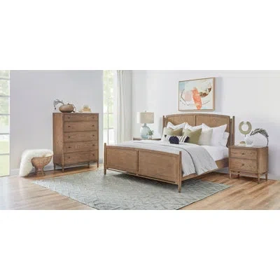 Flexsteel Violet 4pc Bedroom Set In Brown