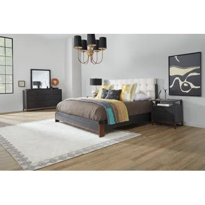 Flexsteel Waterfall 5pc Bedroom Set In Black;brown