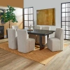 Flexsteel Waterfall 7 Piece Rectangular Dining Set In Black