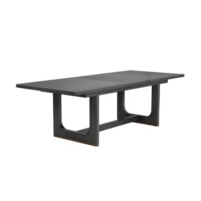 Flexsteel Waterfall Rectangular Dining Table In Black