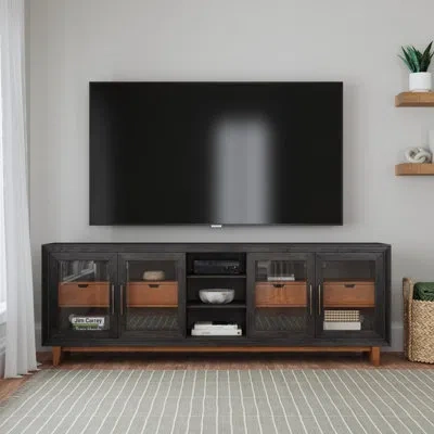 Flexsteel Waterfall Tv Stand In Antique Copper;black