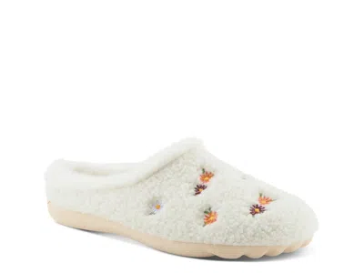Flexus Abouquet Slipper In White