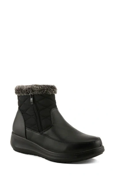 Flexus By Spring Step Alama Waterproof Winter Boot In Black