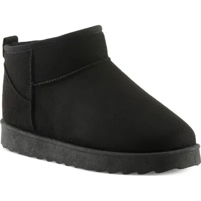 Flexus By Spring Step Albiera Faux Shearling Ankle Boot In Black