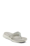 Flexus By Spring Step Ashine Flip Flop Sandal In Light Grey