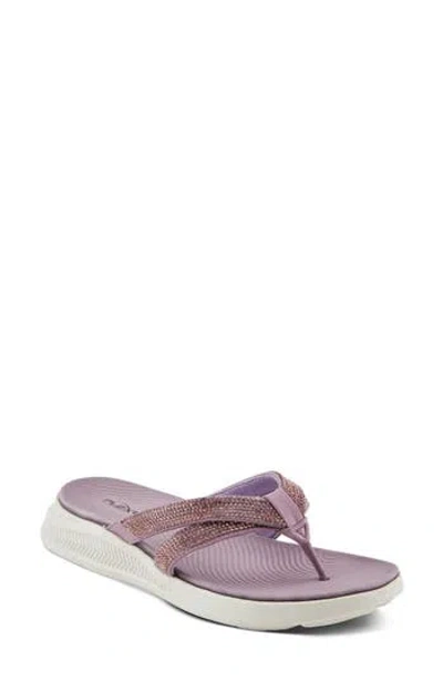 Flexus By Spring Step Ashine Flip Flop Sandal In Purple