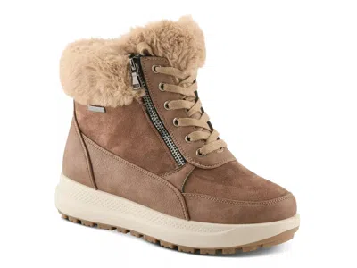 Flexus By Spring Step Burrell Waterproof Snow Boot In Brown