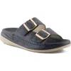 Flexus By Spring Step Buttermere Slide Sandal In Blue