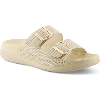 Flexus By Spring Step Buttermere Slide Sandal In Brown