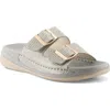 Flexus By Spring Step Buttermere Slide Sandal In Gray