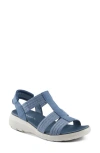 Flexus By Spring Step Cardona Wedge Sandal In Blue