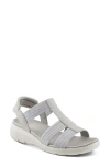 Flexus By Spring Step Cardona Wedge Sandal In Grey