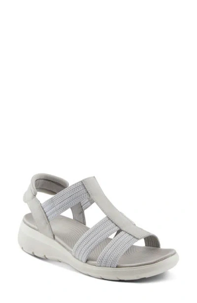 Flexus By Spring Step Cardona Wedge Sandal In Grey