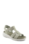 Flexus By Spring Step Cardona Wedge Sandal In Sage Green