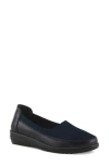 Flexus By Spring Step Communa Wedge Slip-on In Navy