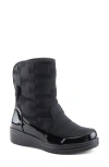 Flexus By Spring Step Daffo Waterproof Faux Shearling Lined Boot In Black