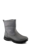 Flexus By Spring Step Fagan Waterproof Faux Fur Lined Boot In Grey