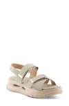 Flexus By Spring Step Firebird Platform Sandal In Gray