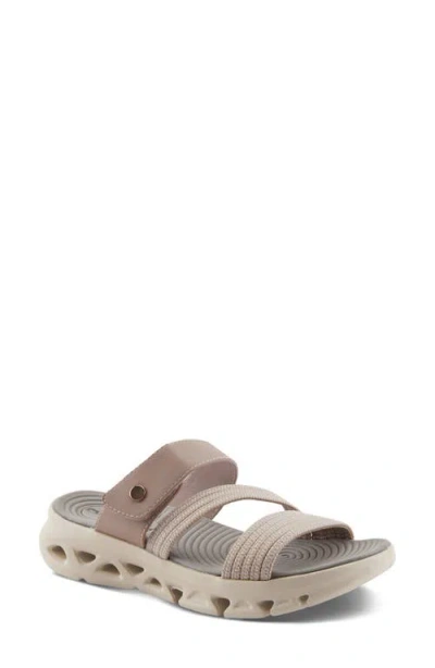 Flexus By Spring Step Galvanesa Platform Wedge Slide Sandal In Mauve