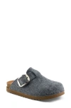Flexus By Spring Step Giller Boiled Wool Clog In Gray