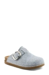 Flexus By Spring Step Giller Boiled Wool Clog In Gray