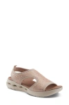 Flexus By Spring Step Gosselin Ankle Strap Platform Wedge Sandal In Blush