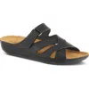 Flexus By Spring Step Karl Slide Sandal In Black