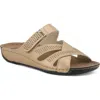 Flexus By Spring Step Karl Slide Sandal In Gold