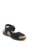 Flexus By Spring Step Marya Wedge Sandal In Black
