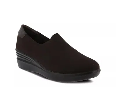 Flexus By Spring Step Noral Wedge Slipon In Brown