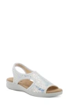 Flexus By Spring Step Nyaman Slingback Sandal In Silver