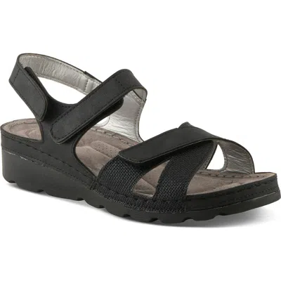Flexus By Spring Step Orwell Sandal In Black