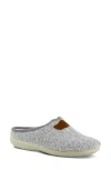 Flexus By Spring Step Paddington Faux Shearling Slipper In Grey