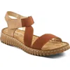 Flexus By Spring Step Pathfav Sandal In Brown