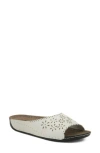 Flexus By Spring Step Rhinestone Lasercut Slide Sandal In Multi