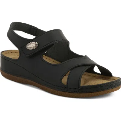 Flexus By Spring Step Slingback Sandal In Black